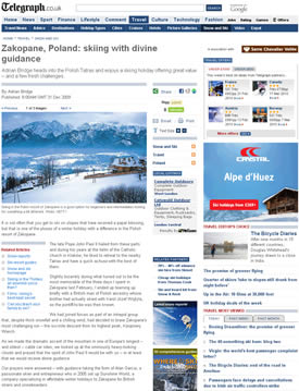 Zakopane, Poland: skiing with divine guidance - click to read full article