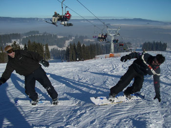 Snowmobiling and of course snowboarding are easily accessible at Bialka Tatrzanska ski area