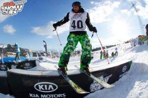 Alan Garcia (Sunshine World Director) - skiing in the 2011 KIA Snow Cup competition