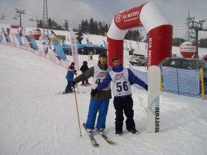 Matty Alder & Adam Ward - Two Sunshine World competitors at the base of the Kia Snow Cup set-up