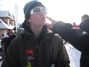 Harry Morgan at Sunshine World Ski/Snowboard meeting point